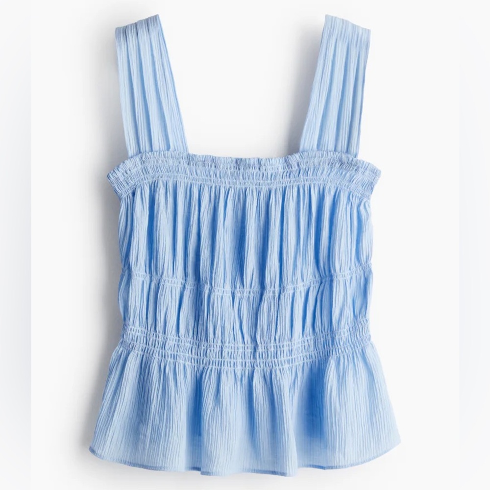H&M Crepe Peplum Top